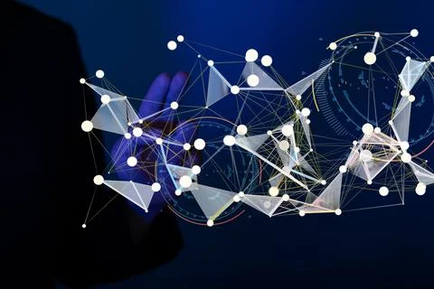 Illustration of an abstract programming structure for web development Foto stock