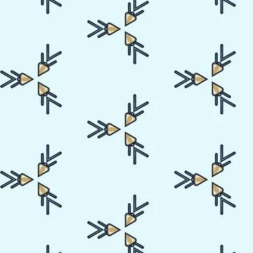 Illustration of abstract seamless pattern design with triangular shapes Stock Photos