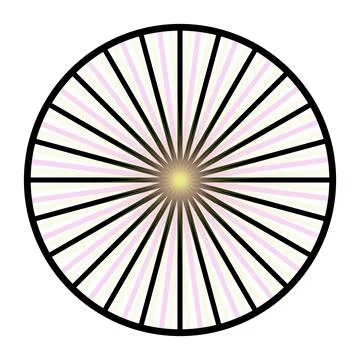 Illustration of abstract shape that is going to infinity  Stock Illustration