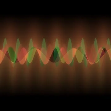 Illustration of abstract sound waves pattern for the background 스톡 일러스트