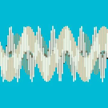 Illustration of abstract sound waves pattern for the background 스톡 일러스트
