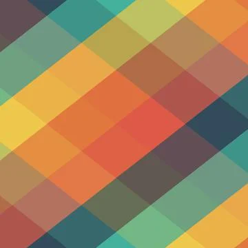 Illustration of abstract square patterns in colorful background - great for wall Stock Illustration