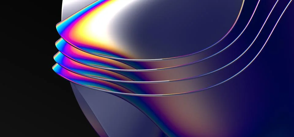 Illustration of an abstract stream wave Illustrazione stock