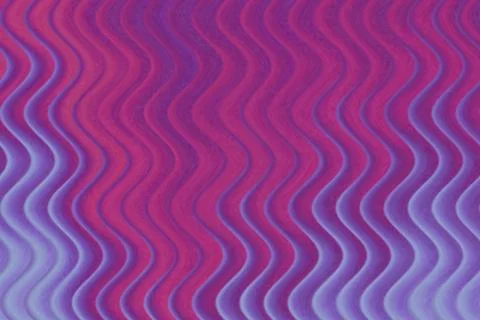 Illustration of abstract wavy pattern with pink and purple gradient colors Stock Illustration