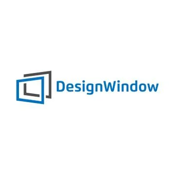 Illustration of abstract window design logo template Stock Illustration