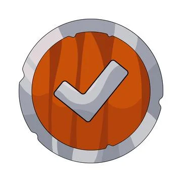 Illustration of accept button Stock Illustration