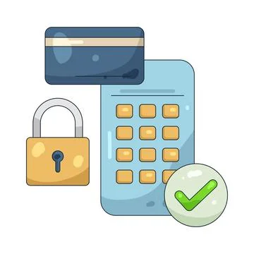 Illustration of Access card Stock Illustration