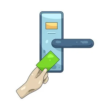 Illustration of Access card Stock Illustration