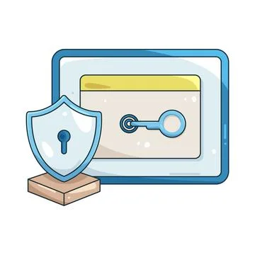 Illustration of Access control 스톡 일러스트
