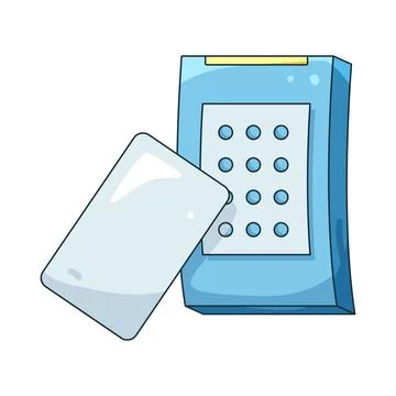 Illustration of Access control Ilustração Stock