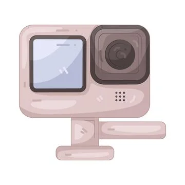 Illustration of action camera Stock Illustration