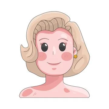 Illustration of actress Illustrazione stock