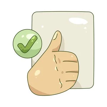 Illustration of agreement Ilustração Stock