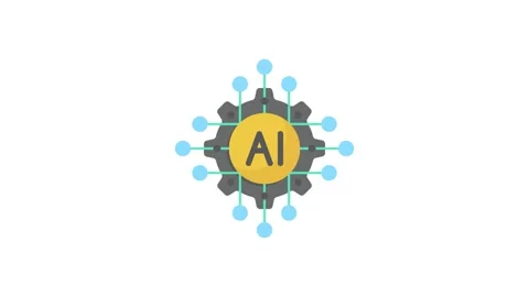 Illustration of AI technology influencing future work environments and job .. Stock Footage 332199617