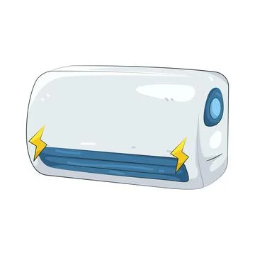 Illustration of air conditioner Ilustración de archivo