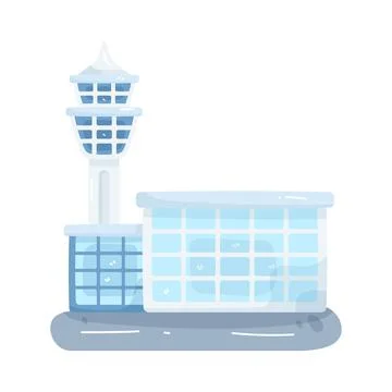 Illustration of airport Stock Illustration