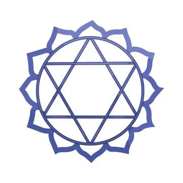 Illustration of Ajna chakra Stock Illustration