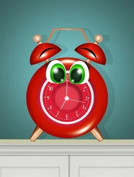 Illustration of alarm clock Stock Illustration