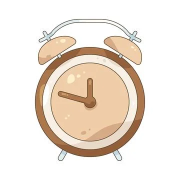 Illustration of alarm clock Stock Illustration