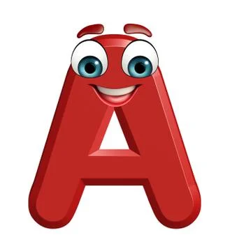 Illustration of  A alphabet Stock Illustration