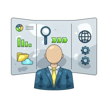 Illustration of analyst Stock Illustration