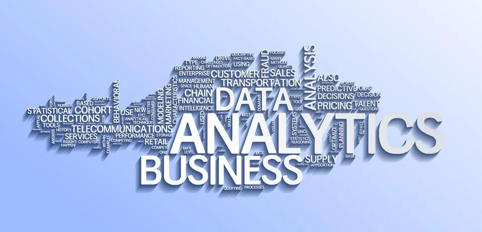 Illustration of analytics business analysis Illustrazione stock
