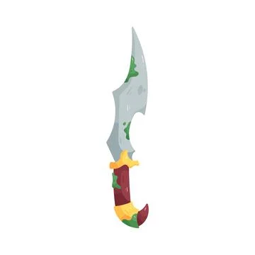 Illustration of ancient dagger Stock Illustration