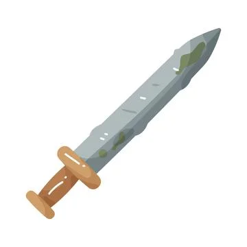 Illustration of ancient sword Stock-Illustration