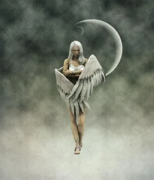 Illustration of angel Иллюстрация