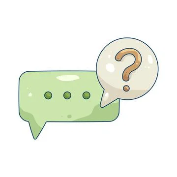 Illustration of answer Illustrazione stock