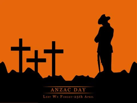 Illustration of Anzac Day background Stock-Illustration