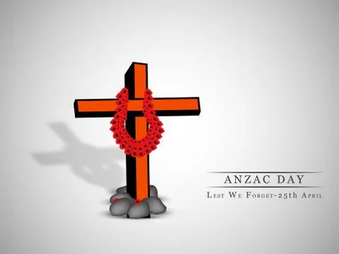 Illustration of Anzac Day background イラスト素材