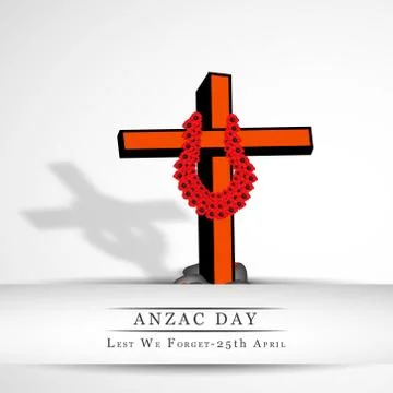 Illustration of Anzac Day background Stock-Illustration