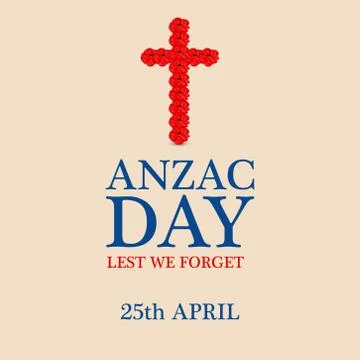 Illustration of Anzac Day background Stock Illustration
