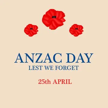 Illustration of Anzac Day background Illustrazione stock