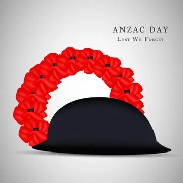 Illustration of Anzac Day background Illustrazione stock