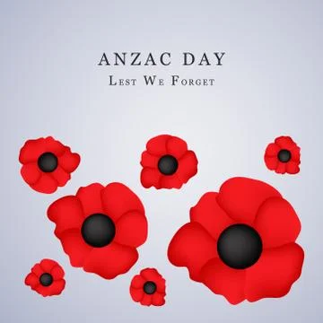 Illustration of Anzac Day background Stock Illustration