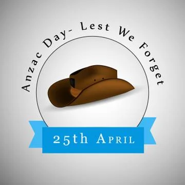Illustration of Anzac Day background Stockillustratie