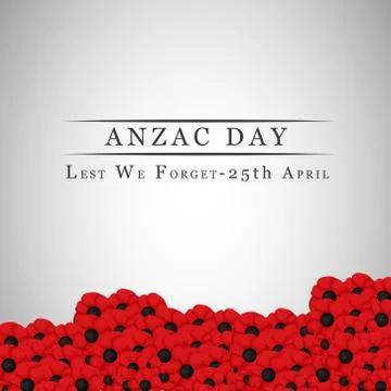 Illustration of Anzac Day background Illustrazione stock
