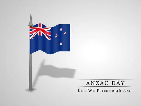 Illustration of Anzac Day background Ilustración de archivo