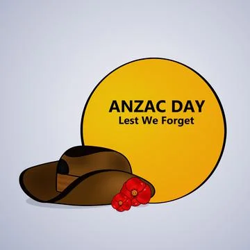 Illustration of Anzac Day background Stock Illustration