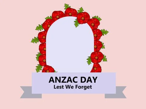 Illustration of Anzac Day background Stock-Illustration