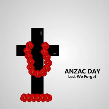 Illustration of Anzac Day background Stockillustratie