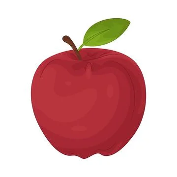 Illustration of apple Illustrazione stock