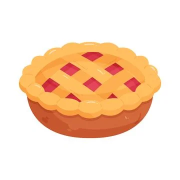 Illustration of apple pie Stock Illustration