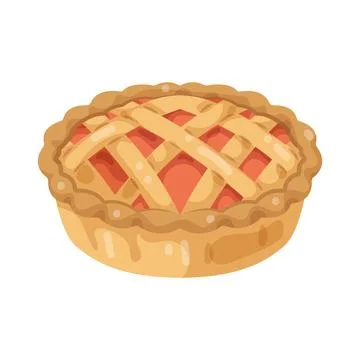 Illustration of apple pie Stock Illustration