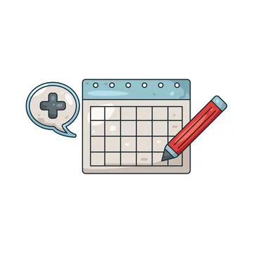 Illustration of appointment Stock Illustration
