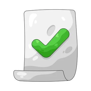 Illustration of approved document イラスト素材