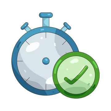 Illustration of Approved time Stock Illustration
