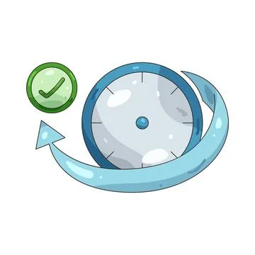 Illustration of Approved time Stock Illustration